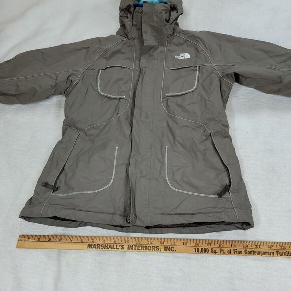 The North Face Jacket Womens Size M Brown Full Zip Snow Skiing Winter Cold Coat - Picture 4 of 16